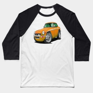 cartoon drawings of MGB GT orange Baseball T-Shirt